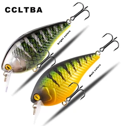 CCLTBA nuevo Crankbait 7cm 11,2g cebos de manivela cuadrados Wobbling Señuelos de pesca artificiales duros para aparejos de lubina