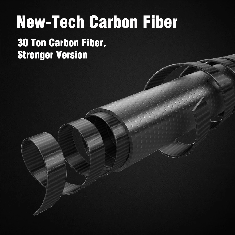 Caña giratoria de viaje ultraligera Mifine AIR SPIN 0,2-0,8g 30T fibra de carbono Fuji/anillos guía de mar puntas sólidas para pesca de trucha XUL - imagen 5