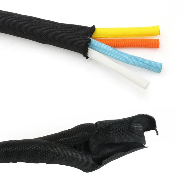 Manga trenzada PET autofechada – Tubo flexible protector para cables - imagen 4