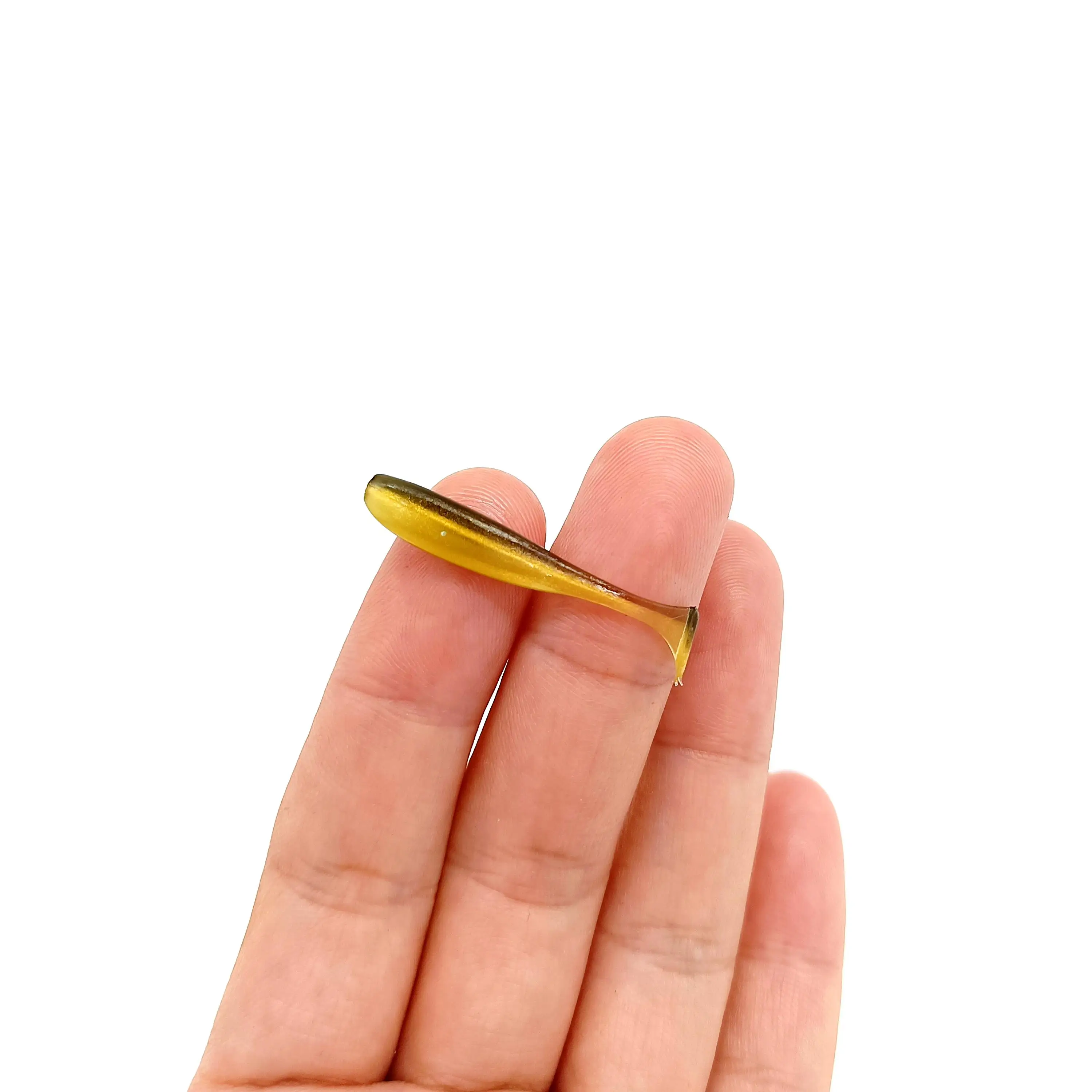 DUODUOYU 20 piezas 0,35g/35mm Micro Señuelos de Pesca blandos cola en T señuelo de gusano pequeño cebo Artificial plantilla Wobblers lubina aparejos de pesca - imagen 5