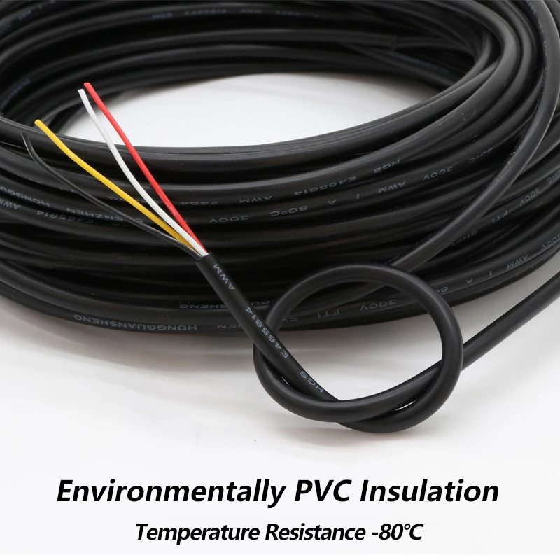 Cable de cobre estañado PVC negro – AWG 18‑30, varios núcleos - imagen 3