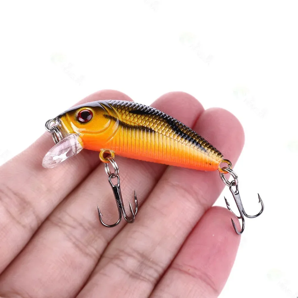 Juego de Señuelos de Pesca biónica, cebo duro Artificial giratorio, flotante, pececillo, Crankbait, Wobblers, Spinner, anzuelos de hundimiento - imagen 4