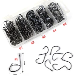 Free Fisher Anzuelos para carpa de acero carbono negros – Kit