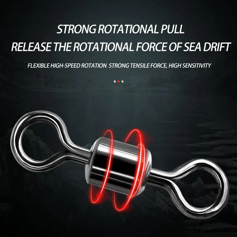 Juego de diapositivas de plomo para sedal de pesca, 100 Uds., 3 tamaños, conector de Clip de vástago de gancho, giratorios con broches de enclavamiento, accesorios de pesca - imagen 4