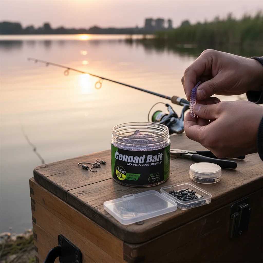 Señuelos de pesca ultraligeros, 1 botella de 6cm, 1,2g, cebo falso suave, cebo de gusano Artificial simulado para carpa, crucian, aparejos de pesca de cabeza grande - imagen 4