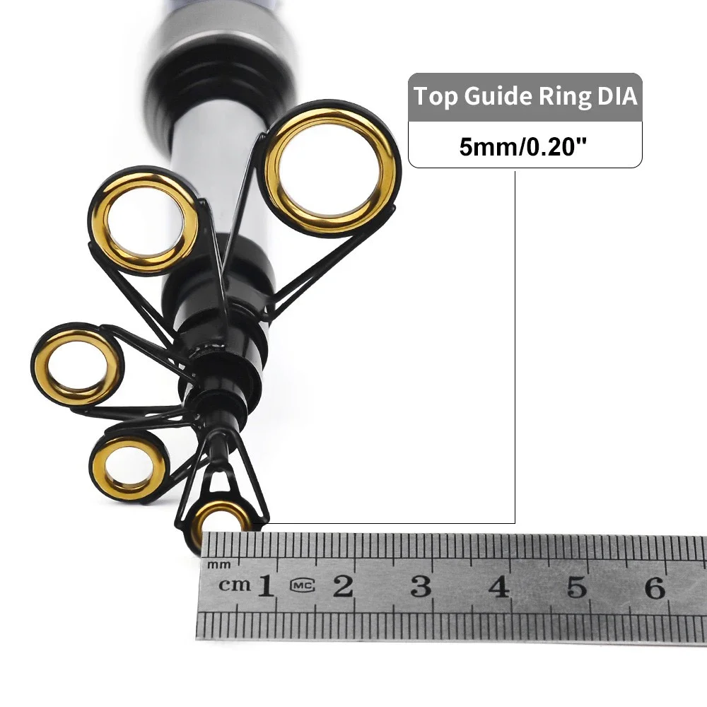 Mini caña de pescar de carbono de 1,8 m, señuelo para Jigging de trucha, equipo de lanzamiento de alimentación de carpa, longitud cerrada de 40,5 CM, peso del señuelo de 5-20g, nuevo - imagen 4