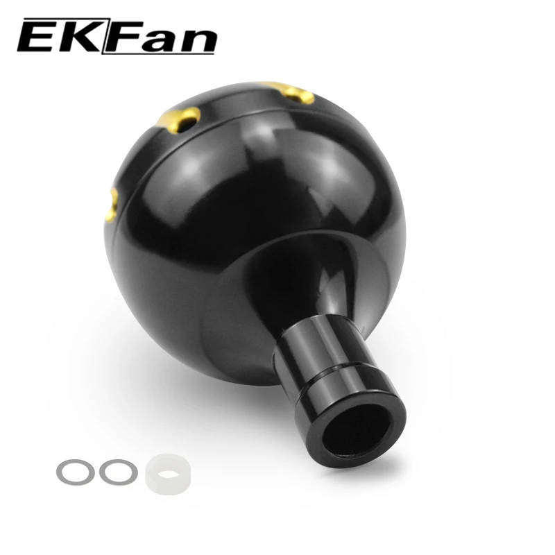 EKFan-perillas de aleación de 35MM y 19G, rodamientos de 7x4x2,5 MM, eje de 4MM, carrete de pesca Baitcast, mango de rueda giratoria - imagen 5
