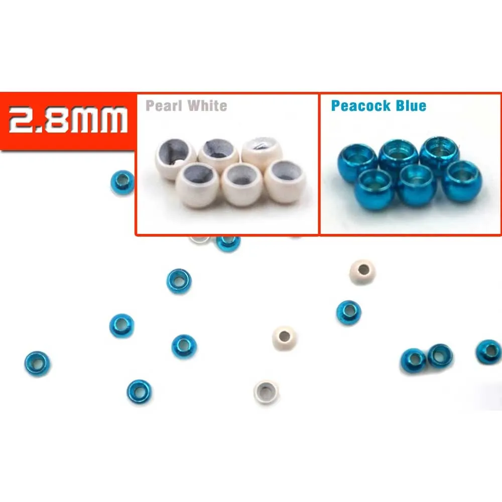 MNFT 20 piezas cuentas de latón para atar moscas, materiales de pesca con mosca, tamaño 2mm, 2,4mm, 2,8mm, 3,2mm, 3,4mm, 3,8mm - imagen 5