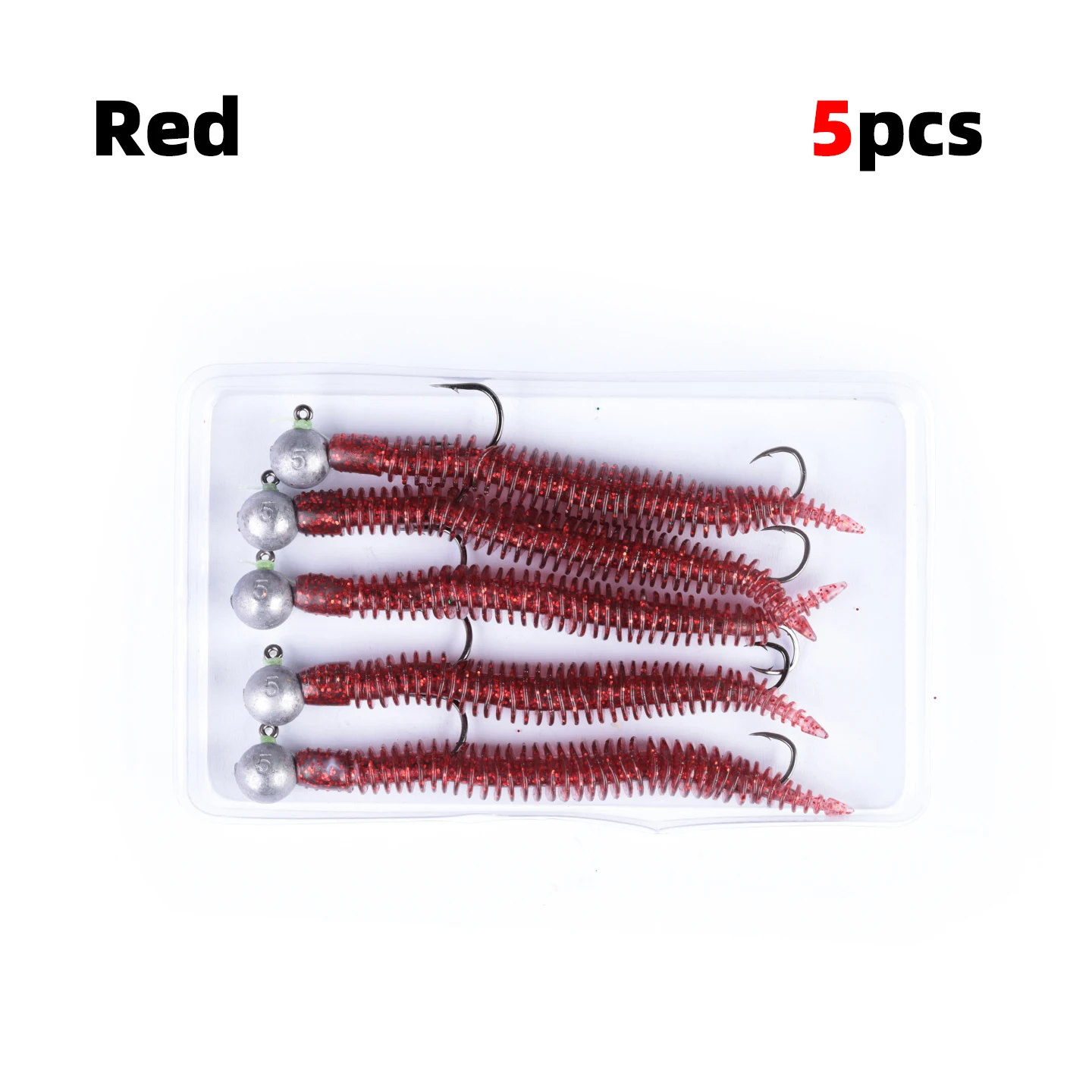 OUTKIT FishTrip Jig Head vinilo cola recta para lubina - imagen 2