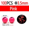 100pcs 3.5mm Pink