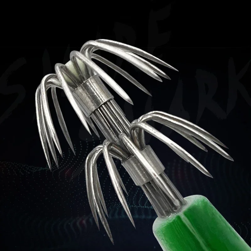 Señuelo de pesca de calamar Horizontal, anzuelo de calamar Artificial, cebos de Pesca de Mar, herramientas de pesca luminosas, 10g/10cm - imagen 4