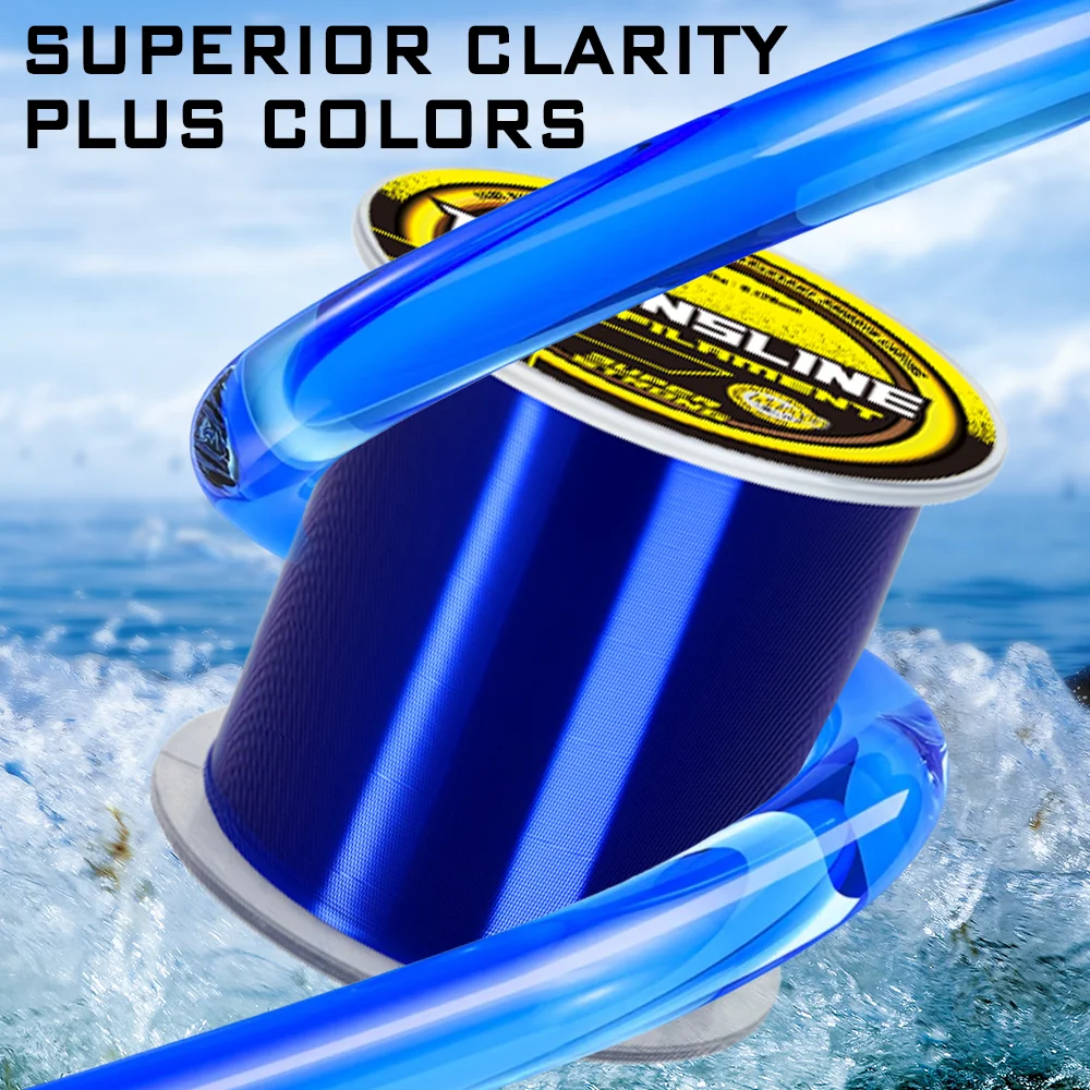 Thornsline-sedal de pesca de nailon, monofilamento de alta resistencia, bajo estiramiento, resistente a la abrasión, para agua dulce y salada, 500M, 1000M - imagen 2