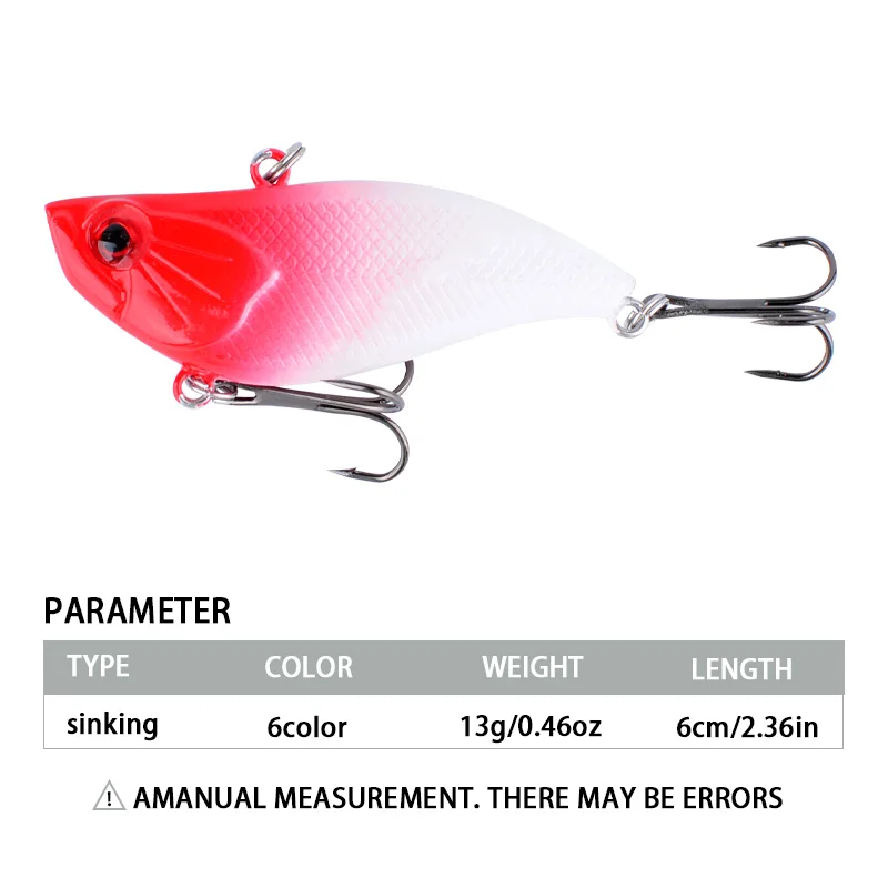 Señuelo de Pesca hundido VIB, cebo de plástico Artificial, Crankbait Wobblers, aparejos de Pesca, 1 ud. - imagen 2