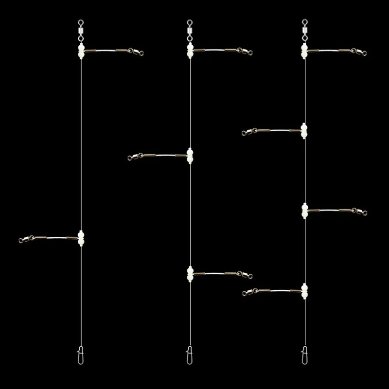 Soporte de equilibrio de calabaza luminosa, conector giratorio de calabaza brillante, pesca en el mar, grupo de pesca DIY, suministros de pesca, accesorios pequeños, 5 uds. - imagen 2