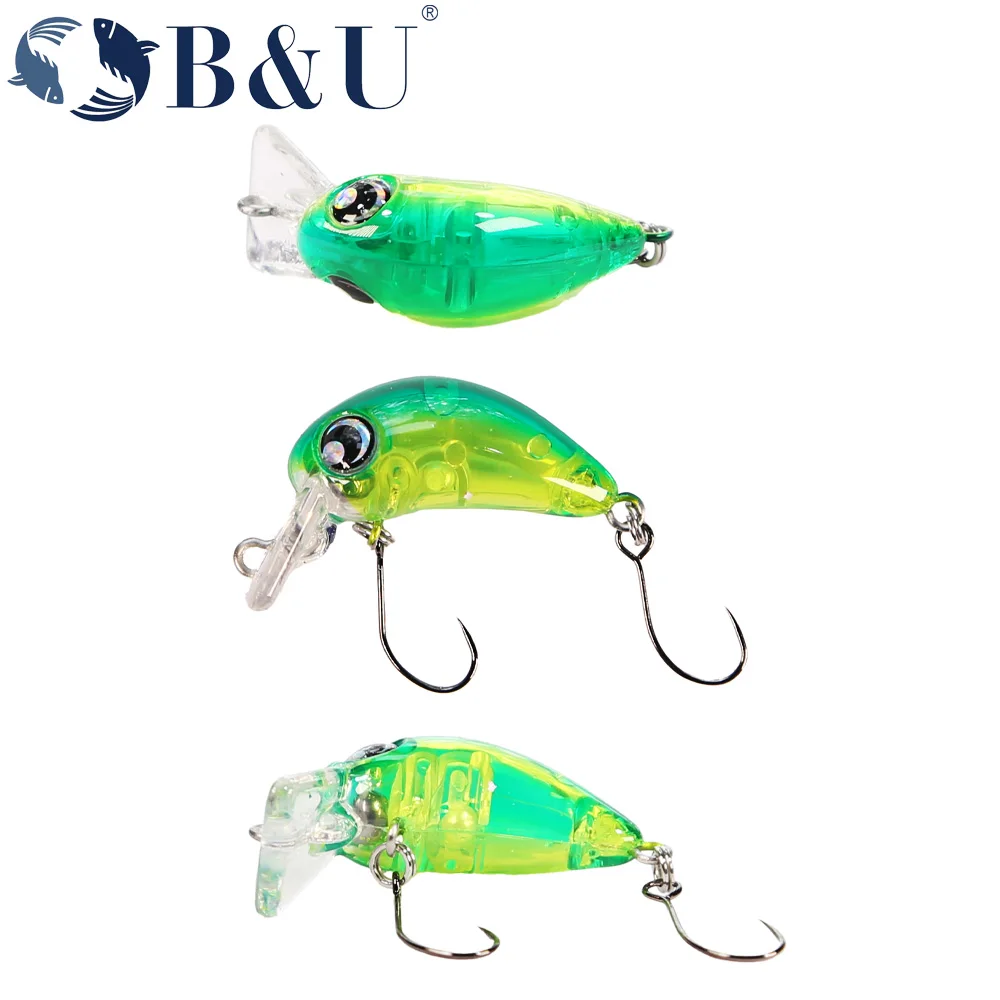 B&U Micro Crankbait hundimiento lento Trucha-Perca - imagen 5