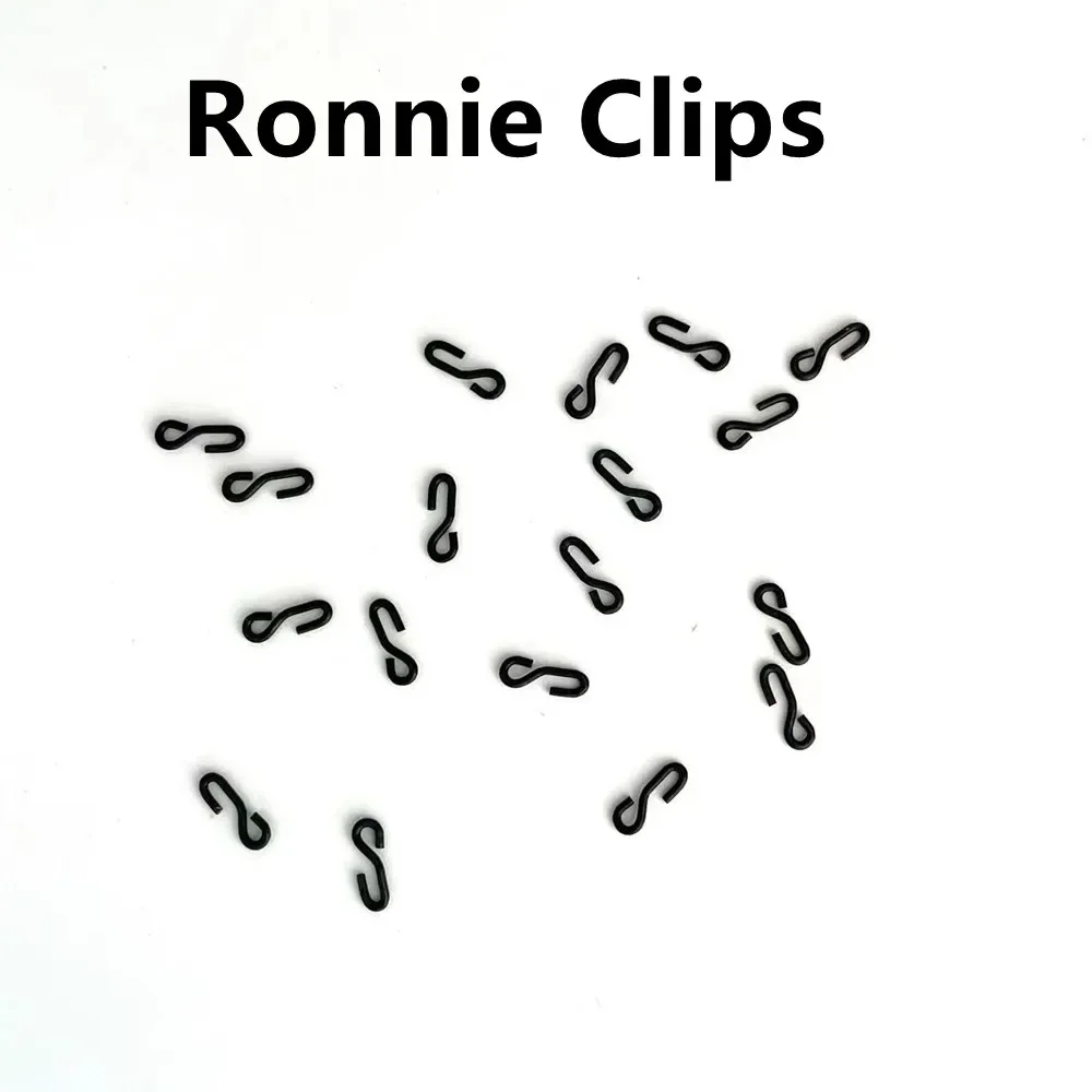 20 piezas accesorios de pesca de carpa gancho Klip medio Ronnie Clips para ganchos anillos para el cabello Spinner giratorio artículo nuevo - imagen 4