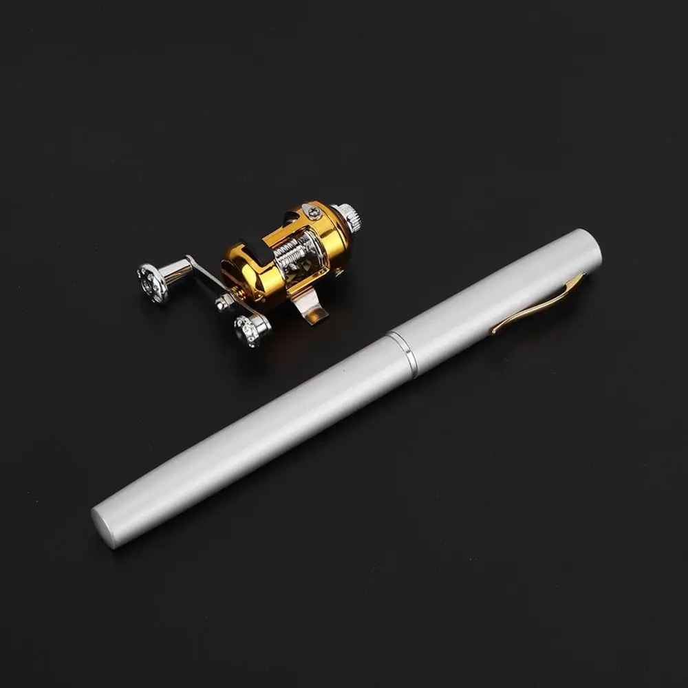 Caña de pescar portátil con forma de bolígrafo de aleación de aluminio, caña de pescar telescópica ligera de bolsillo, Mini caña de pescar para hombre - imagen 5
