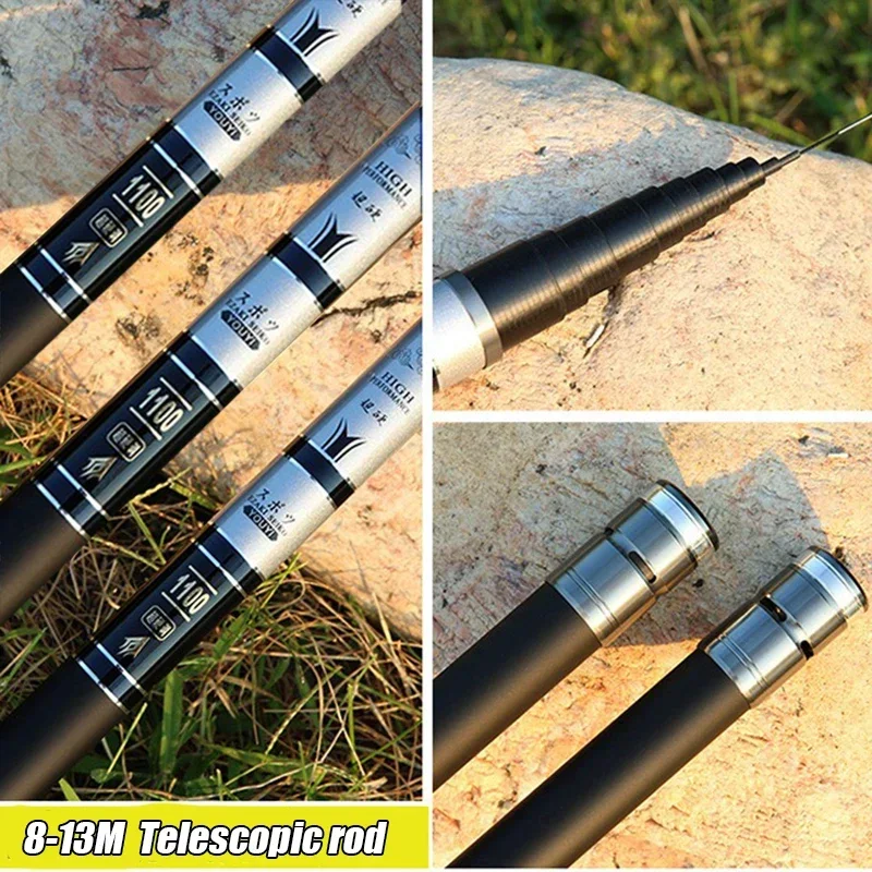 Caña telescópica de carbono para pesca en arroyo - imagen 3