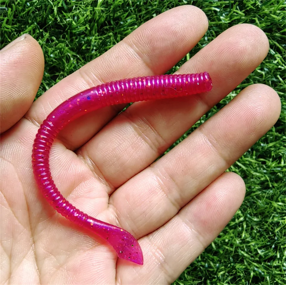 MUKUN-señuelo de pesca de piezas, cebo de palo suave Senko, gusano para Neko, aparejo loco, 10cm/2,3g, Swim Bait, Lucio, Walleye - imagen 2