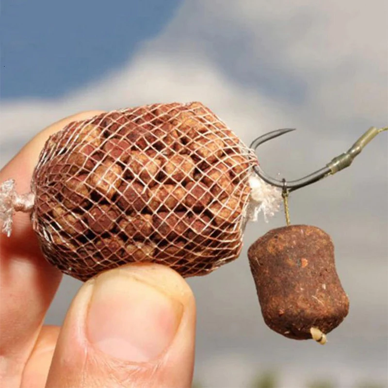 PVA-red de tubo de malla estrecha para disolver agua, 5M, red de pesca Universal para carpa, señuelos, barra de émbolo de repuesto, aparejos, accesorios de pesca de carpa - imagen 4