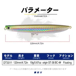 D1 Señuelo Topwater Lubina – Acción Paseante