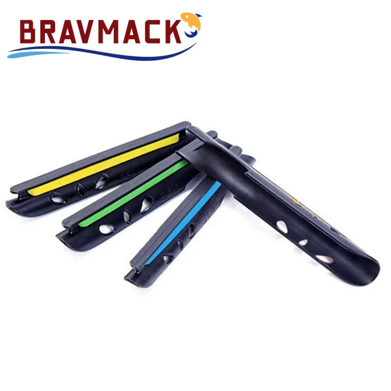 10 unids/lote, varilla protectora de Color aleatorio, tabla de bobinado, cuerda rápida, práctica tabla de bobinado, clip de línea, placa de bobinado, equipo de pesca - imagen 4