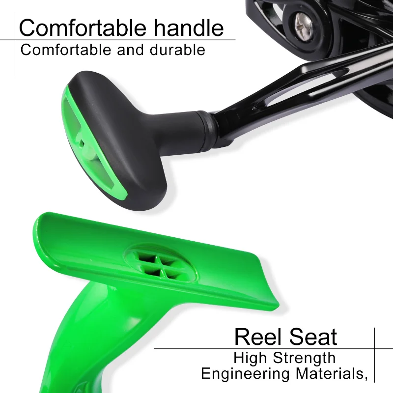 Sougayilang-carrete de pesca giratorio GT1000-6000, bobina de aluminio ligero, arrastre máximo de 10kg, para pesca de carpa y lubina, 5,2: 1 - imagen 5