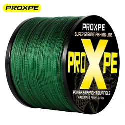 PROXPE X4 sedal de pesca de mar 1000M 500M 300M multifilamento japonés PE trenzado carpa alambre súper fuerte accesorios para peces pesca