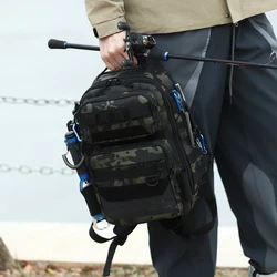 Mochila de pesca portacañas gran capacidad – Táctica para exterior