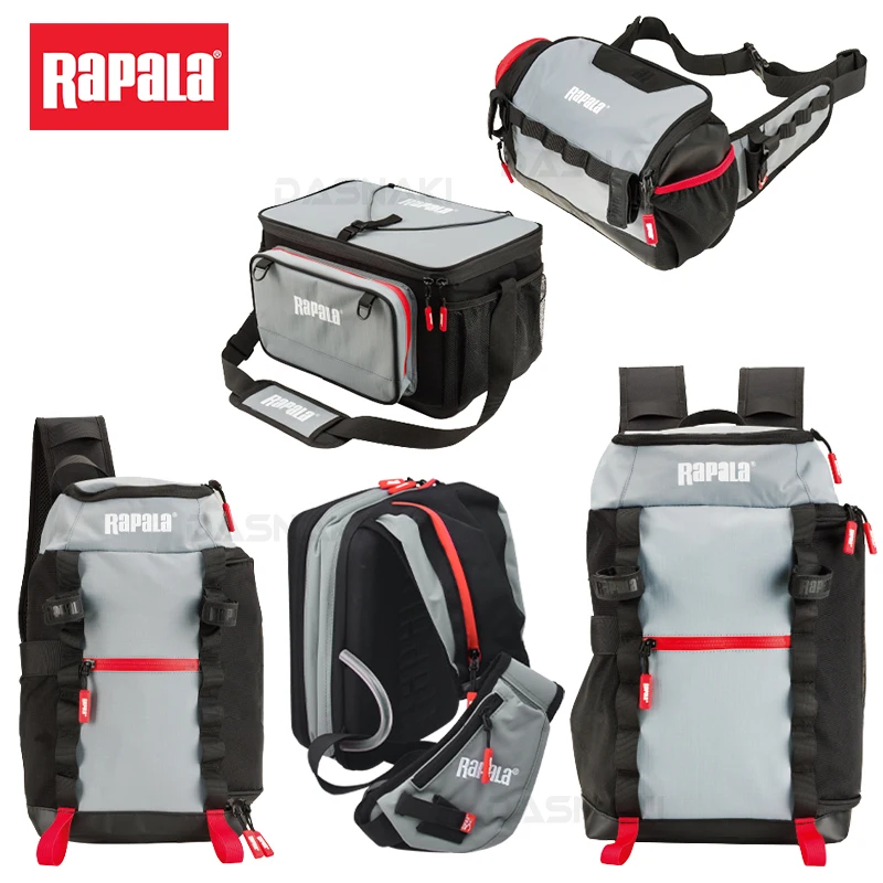 RAPALA-Bolso de la serie Jungle, mochila de pesca, riñonera, bandolera, bolsa de aparejos de pesca, bolsa multifuncional para exteriores