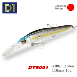Señuelo Shad D1 110mm 16g flotante con labio largo