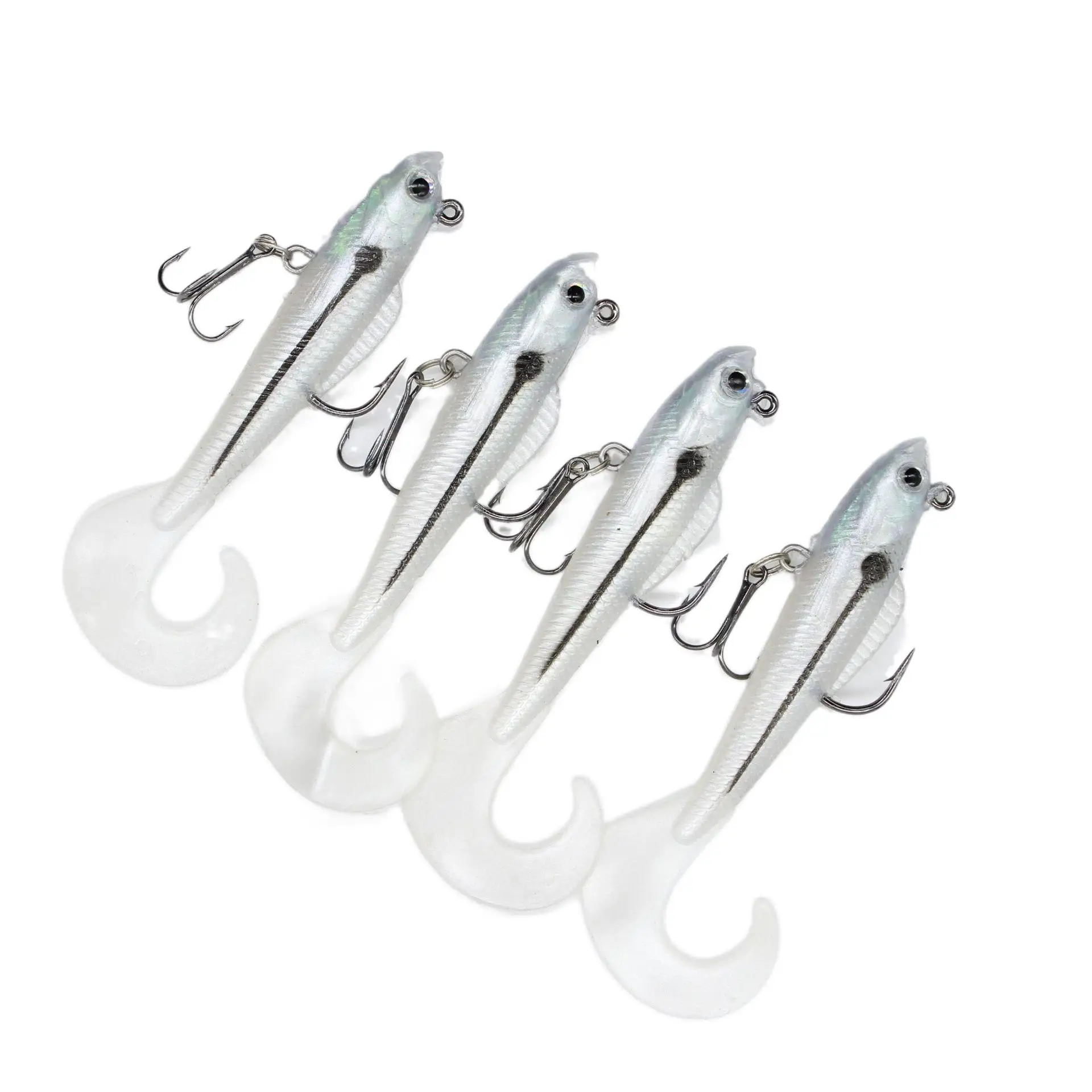 ALASICKA 85mm 8,5g Jig Wobbler cebos blandos cola de natación señuelo de pesca cebo de silicona Artificial para lubina carpa cuchara aparejos de pesca - imagen 3