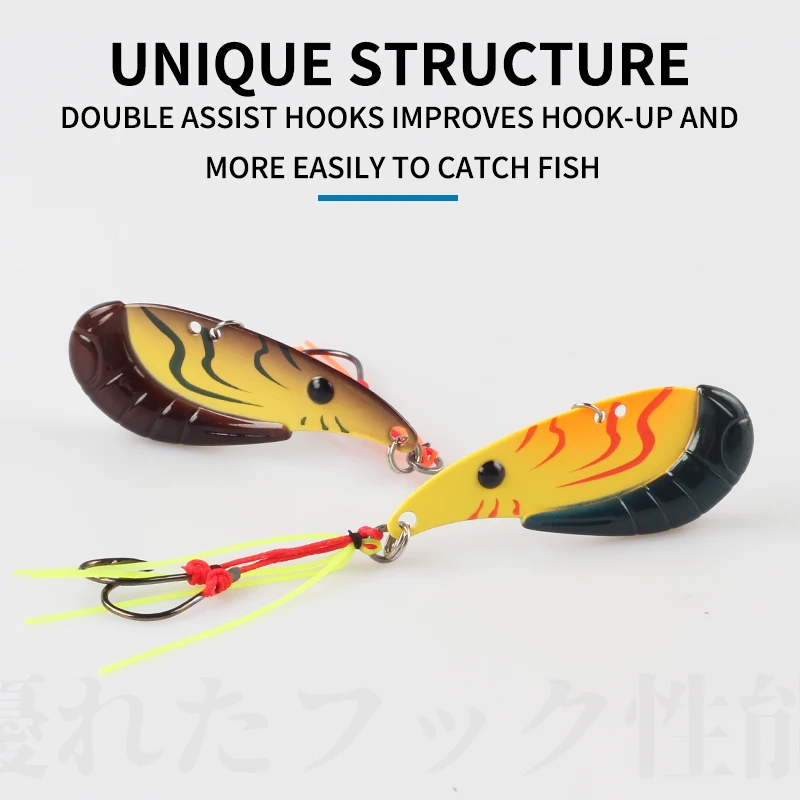 MAGIC WORKS-cebos de Metal para pesca, cebos de vibración para hundir, señuelos de lubina Artificial, aparejos de pesca de 7g/14g - imagen 4