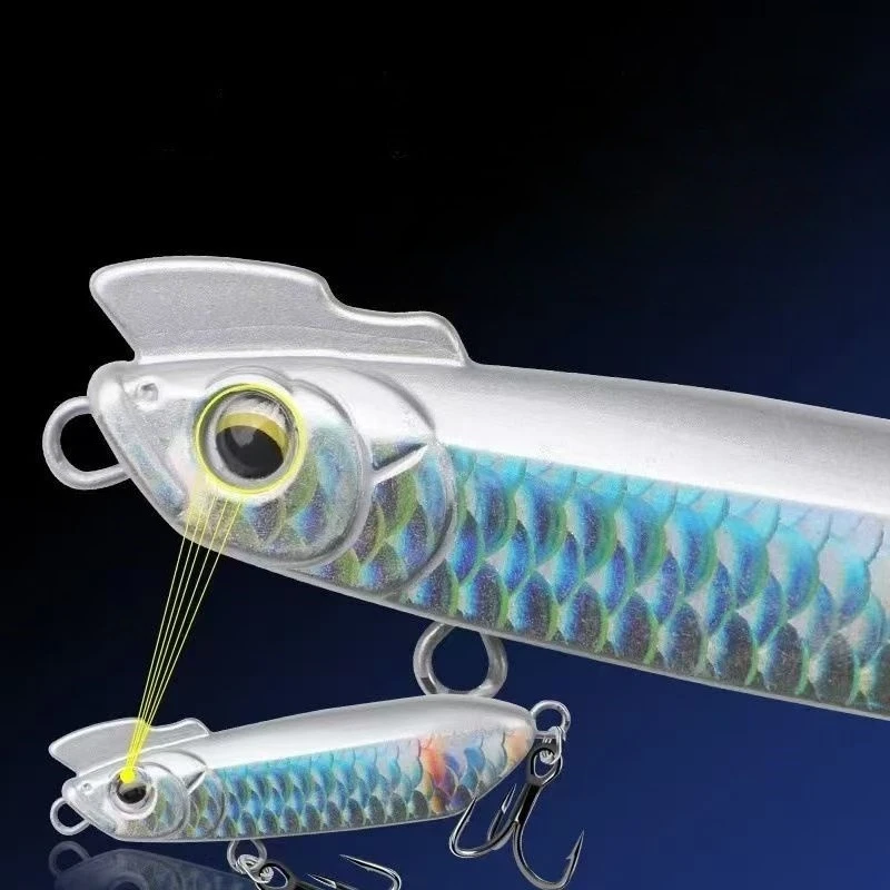 Señuelo tipo lápiz que se hunde tembloroso, juego caído, cebo falso, lápiz de lanzamiento largo de agua dulce, cebo de pez mandarín para lubina, Bayfish - imagen 4