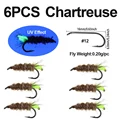 6pcs Chartreuse