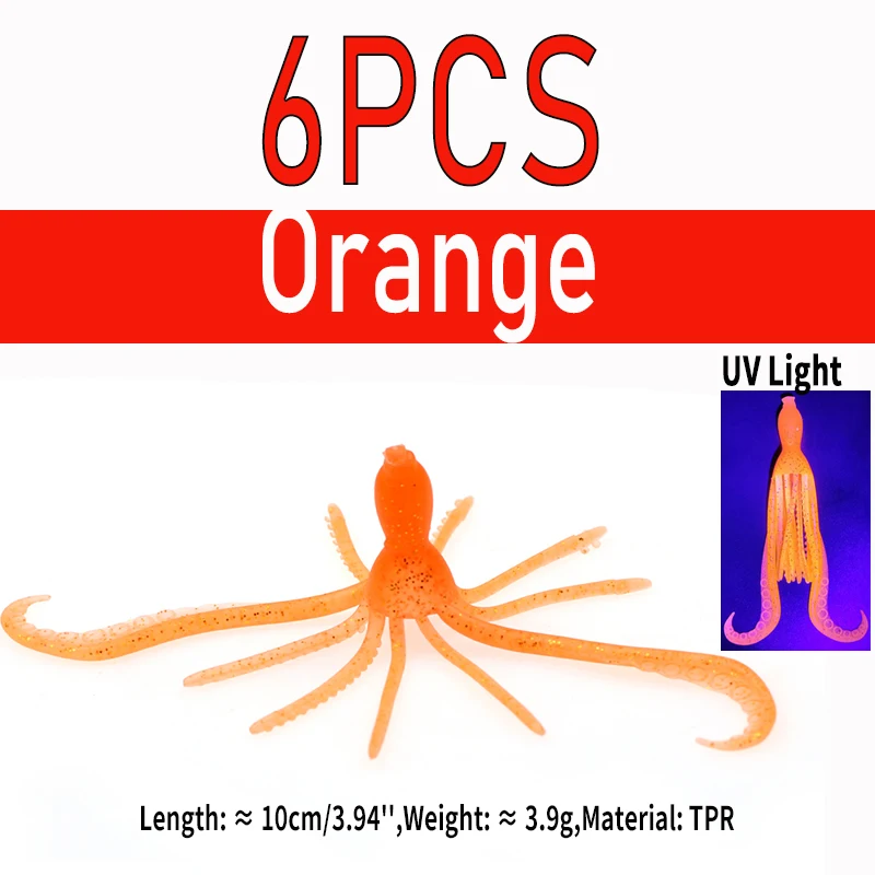 6pcs UV Orange