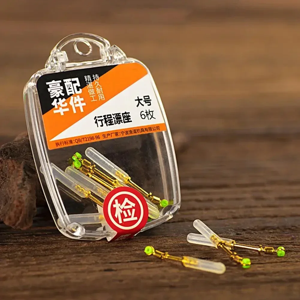 6 unids/set flotador de pesca descansa rotación giratorios Anti nudo silicona Bobber titular tapón línea de pesca conectores aparejos de pesca - imagen 4