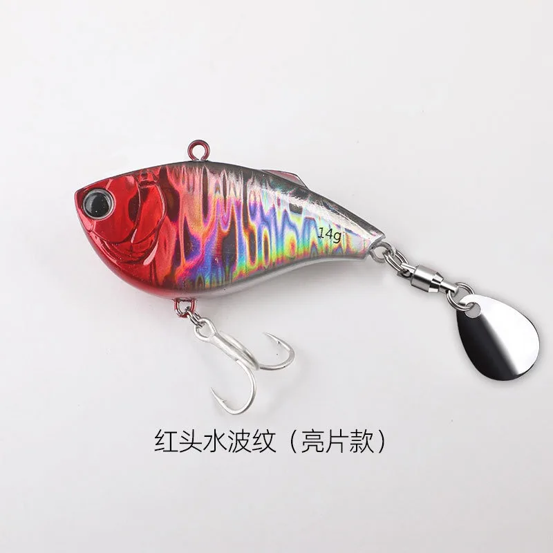 Señuelo de pesca Vib que se hunde, 6,3 cm, 14g, vibración de tiro largo, Wobblers de curricán, cebo de plástico Artificial con ganchos, aparejos de pesca, 1 Uds. - imagen 5
