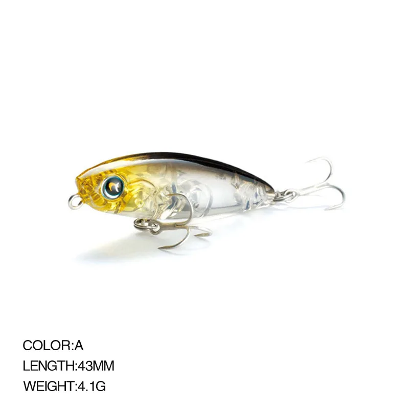 Señuelo de Japón sumergido, cebo duro falso de 43mm/4,1g, boca volteada biomimética 9038 - imagen 2