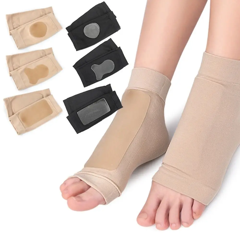 Calcetines deportivos invisibles de Gel de silicona, mangas de Gel elásticas y transpirables para el tobillo, calcetines acolchados suaves para patinar, Hockey sobre hielo, 1 par - imagen 3