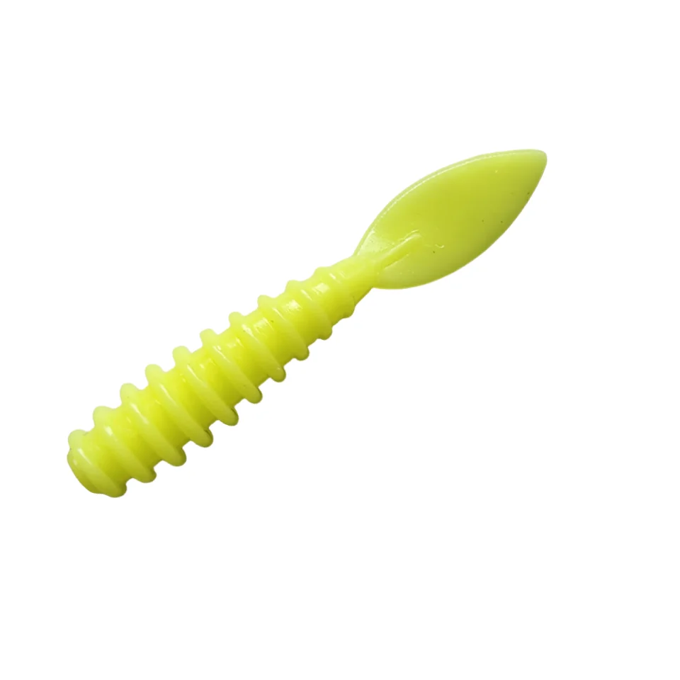 MUKUN-mini Señuelos de Pesca de roca en el océano, cebos blandos de goma de 3,5 cm, gusanos blandos, cebos artificiales de silicona para lubina, 20 piezas - imagen 4