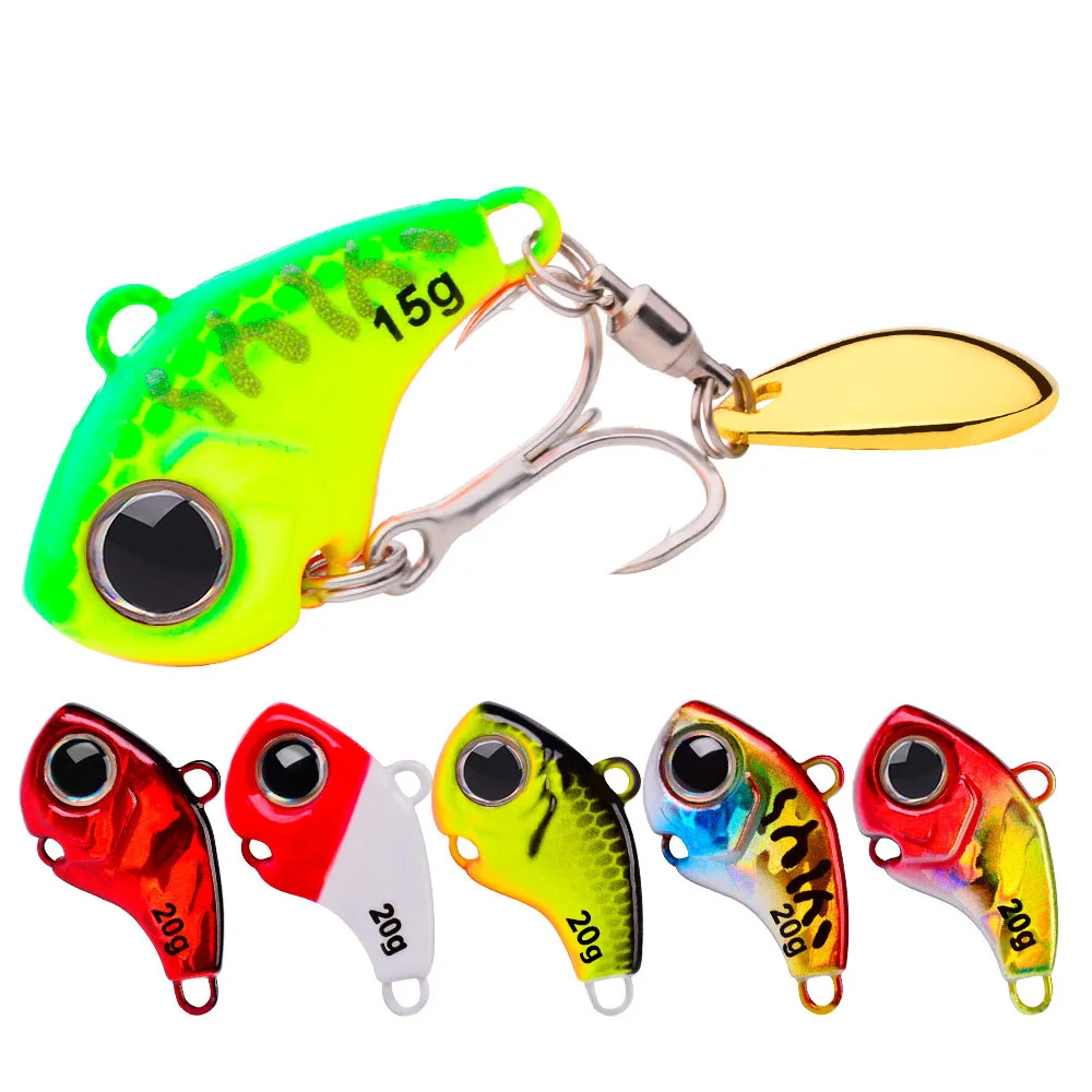 Juego de cebo duro VIB, señuelo de Pesca que se hunde, tiro largo, sonajero, Crankabit Wobbler, Pesca Artificial para lubina, Lucio, Spinner con vibración - imagen 5