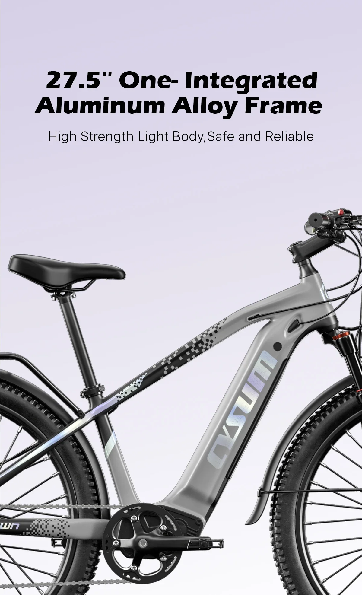CYSUM Speedy Bicicleta Eléctrica de Montaña 27,5 - imagen 2