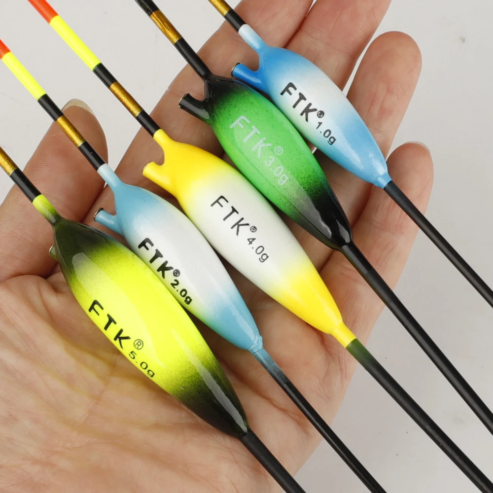 FTK-Kit de flotador Bobber antideslizante para pesca, boyas verticales de 18,3-24,2 cm, 7,2-9,5 pulgadas, flotadores antideslizantes de madera de Balsa, Bobbers para tipo panfish, 5 uds. - imagen 5