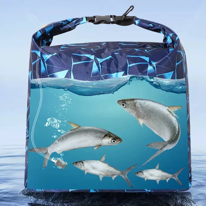 Bolsa plegable para peces vivos, bolsa gruesa impermeable, bolsas de pesca multifuncionales, Material de TPU, accesorios de pesca - imagen 2