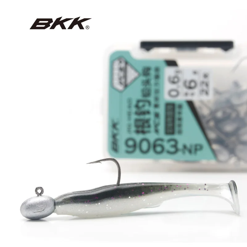 Bkk-anzuelo con cabeza de plomo, señuelo de fiing para barco de mar con forma de bola, cebo suave pequeño am fi Micro-Minnow 9063 con gancho de púas - imagen 4