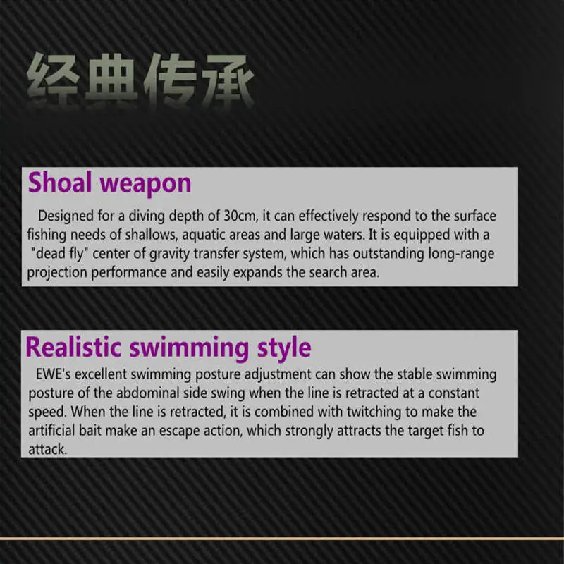 EWE-señuelo de pesca Baotan2 S-72F/90F, cebo flotante, 8g/12g, sistema de mosca muerta de tiro largo, Isca, Wobbler Artificial para cebo de lubina - imagen 5