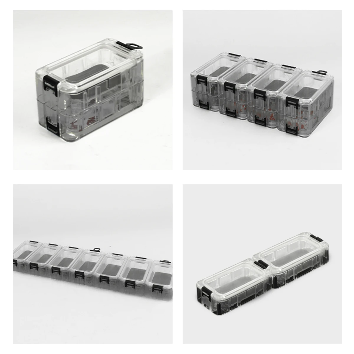 ZYZ 2/4 Uds caja de almacenamiento de aparejos de pesca ensamblada y desmontada absorción magnética accesorios para anzuelos de pesca caja de equipo de pesca - imagen 5