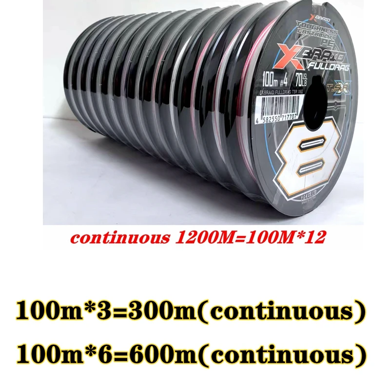 YGK X-Braid Fulldrag TSR X8 – Trenzado PE de 8 cabos para pesca