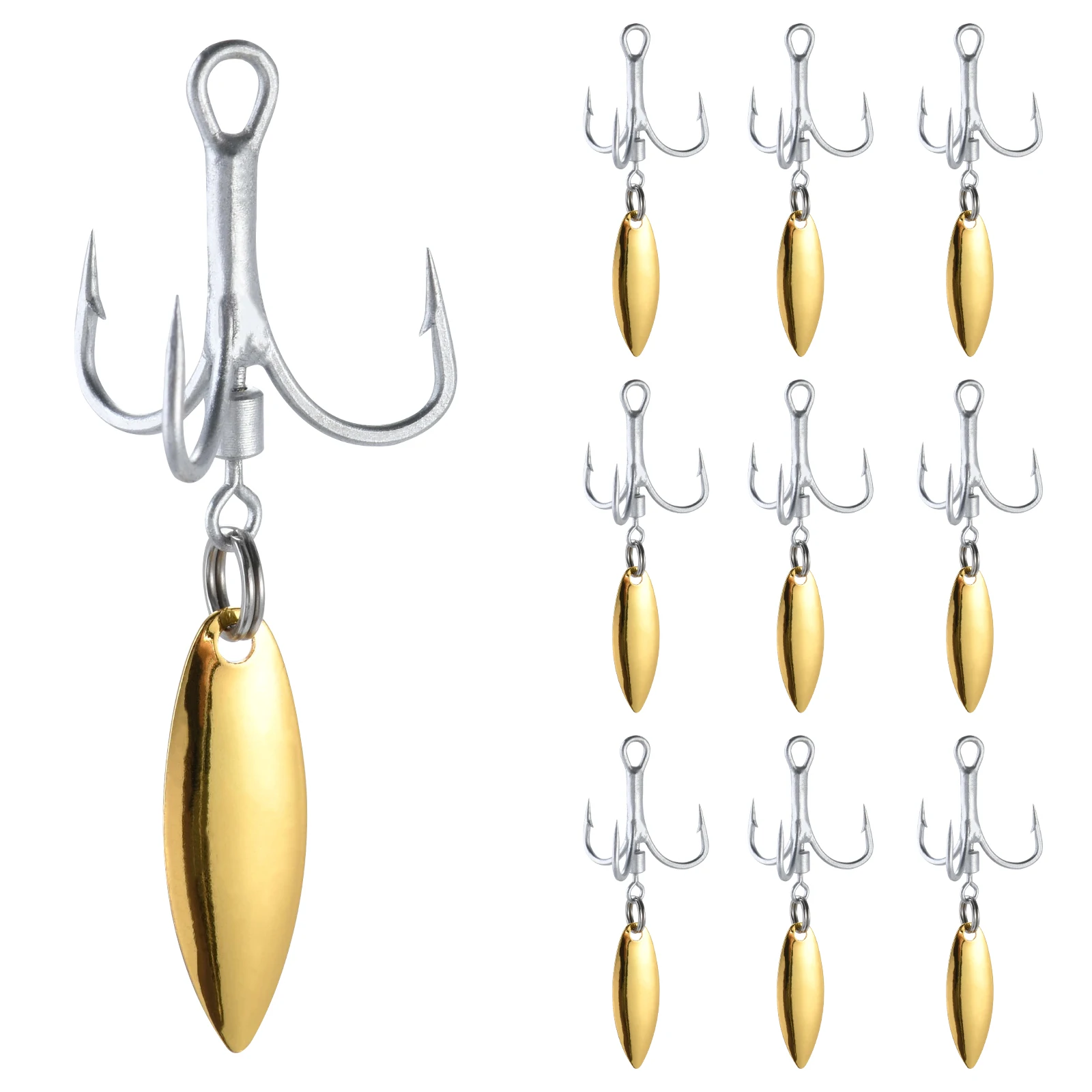 Goture Cucharillas y Spoons metálicos para trucha y black bass - imagen 2